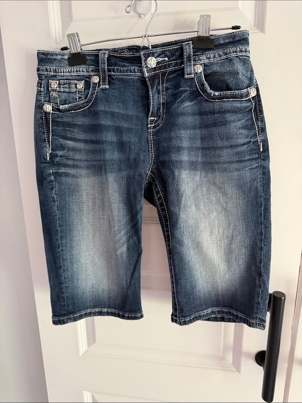 Miss Me mid rise easy Bermuda shorts